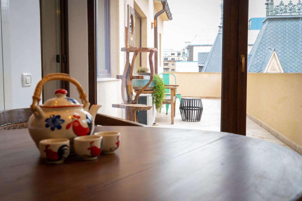 Theatre Rooftop Apartment With Patio Bucareste Exterior foto